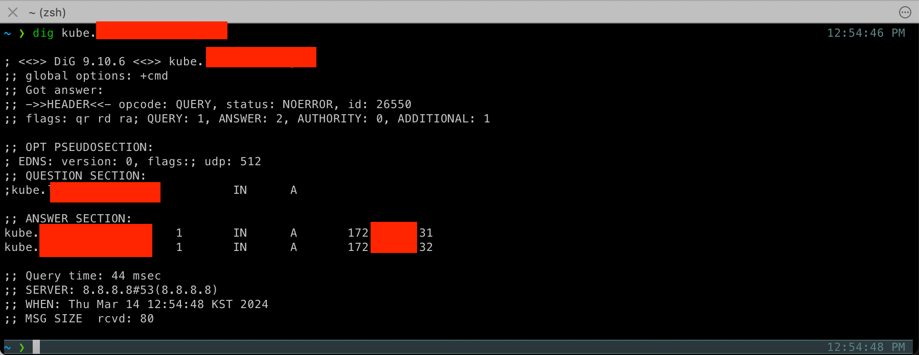 RR DNS 를 통한 kube-apiserver 앞단의 LB 대체 테스트