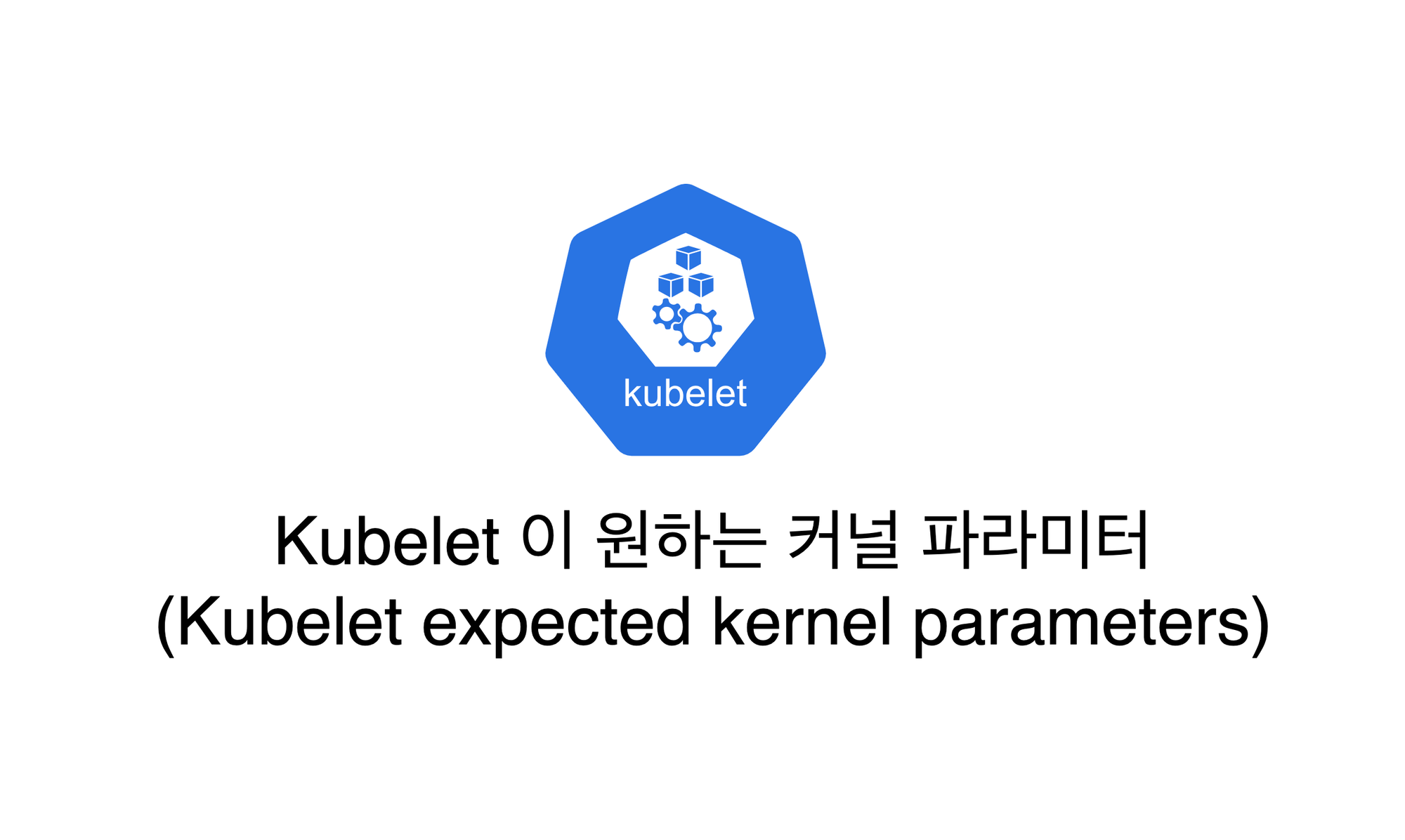 kubelet 이 원하는 커널 파라미터